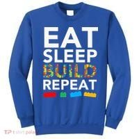Sleep Eat Build Repeat Building Blocks Sweatshirt thumb 0