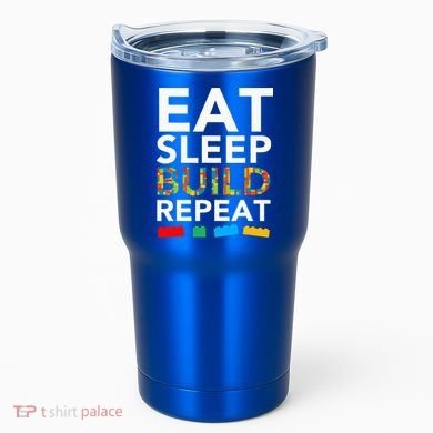 Sleep Eat Build Repeat Building Blocks Tumbler