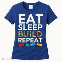 Sleep Eat Build Repeat Building Blocks Women's T-Shirt thumb 0