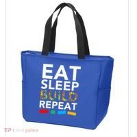 Sleep Eat Build Repeat Building Blocks Tote Bag thumb 3