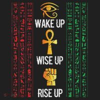 Scary Egyptian Black Egypt Hyerogliphs Ankh Eye Of Horus Tumbler thumb 3