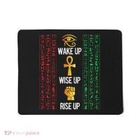 Scary Egyptian Black Egypt Hyerogliphs Ankh Eye Of Horus Mousepad thumb 0