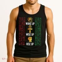 Scary Egyptian Black Egypt Hyerogliphs Ankh Eye Of Horus Tank Top thumb 3