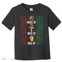 Scary Egyptian Black Egypt Hyerogliphs Ankh Eye Of Horus Toddler T-Shirt thumb 0