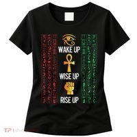 Scary Egyptian Black Egypt Hyerogliphs Ankh Eye Of Horus Women's T-Shirt thumb 0