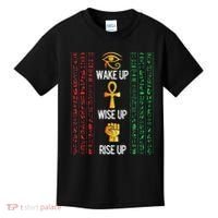 Scary Egyptian Black Egypt Hyerogliphs Ankh Eye Of Horus Kids T-Shirt thumb 0