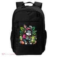 Stoned Easter Bunny With Joint 420 Marijuana Easter 420 Backpack thumb 0