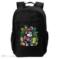 Stoned Easter Bunny With Joint 420 Marijuana Easter 420 Backpack thumb 0
