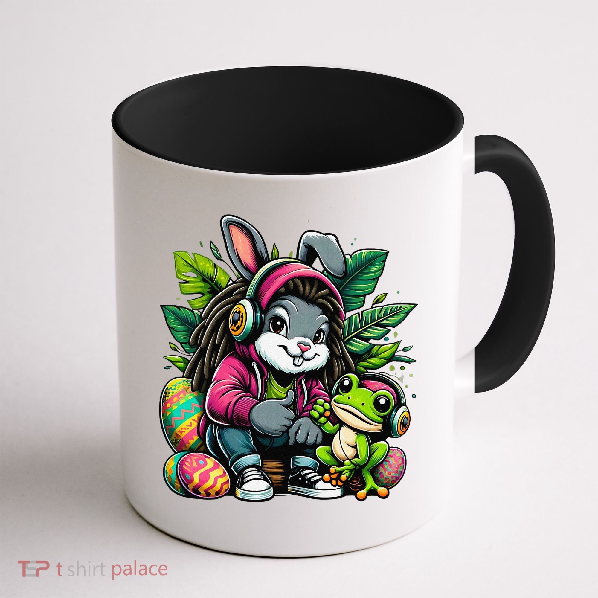 Stoned Easter Bunny With Joint 420 Marijuana Easter 420 Coffee Mug