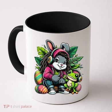 Stoned Easter Bunny With Joint 420 Marijuana Easter 420 Coffee Mug