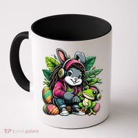 Stoned Easter Bunny With Joint 420 Marijuana Easter 420 Coffee Mug thumb 0