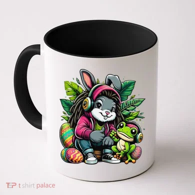 Stoned Easter Bunny With Joint 420 Marijuana Easter 420 Coffee Mug