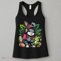 Stoned Easter Bunny With Joint 420 Marijuana Easter 420 Women's Tank Top thumb 3