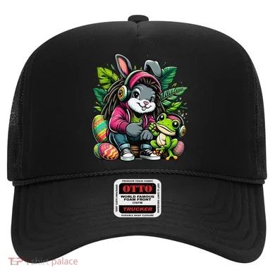Stoned Easter Bunny With Joint 420 Marijuana Easter 420 Hat