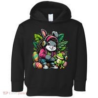 Stoned Easter Bunny With Joint 420 Marijuana Easter 420 Toddler Hoodie thumb 0