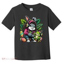 Stoned Easter Bunny With Joint 420 Marijuana Easter 420 Toddler T-Shirt thumb 0