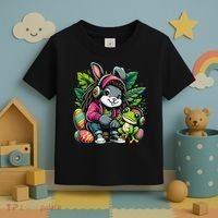 Stoned Easter Bunny With Joint 420 Marijuana Easter 420 Toddler T-Shirt thumb 3