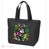 Stoned Easter Bunny With Joint 420 Marijuana Easter 420 Tote Bag thumb 3