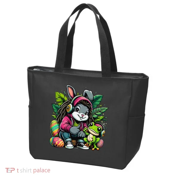 Stoned Easter Bunny With Joint 420 Marijuana Easter 420 Tote Bag