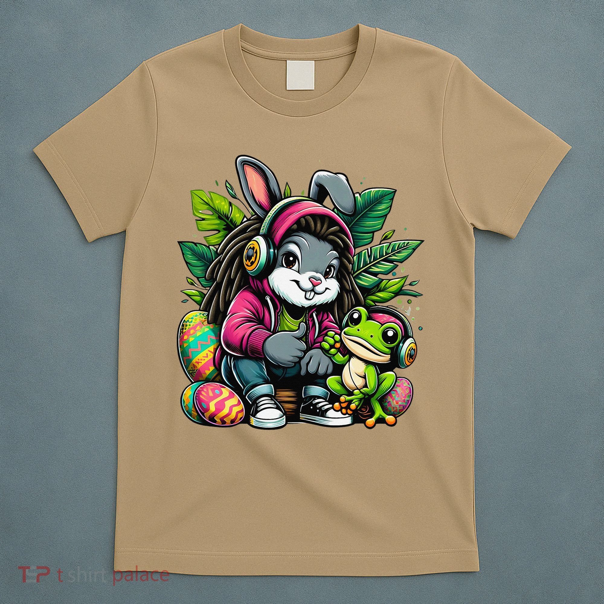 Stoned Easter Bunny With Joint 420 Marijuana Easter 420 T-Shirt