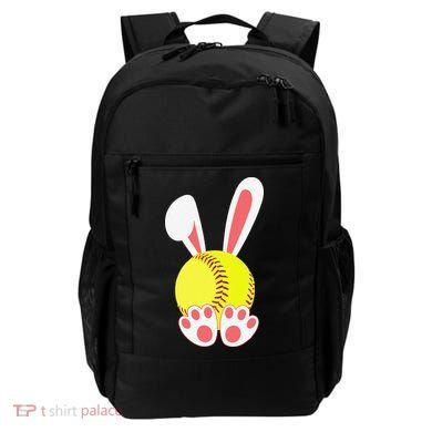 Softball Easter Bunny For Funny Backpack
