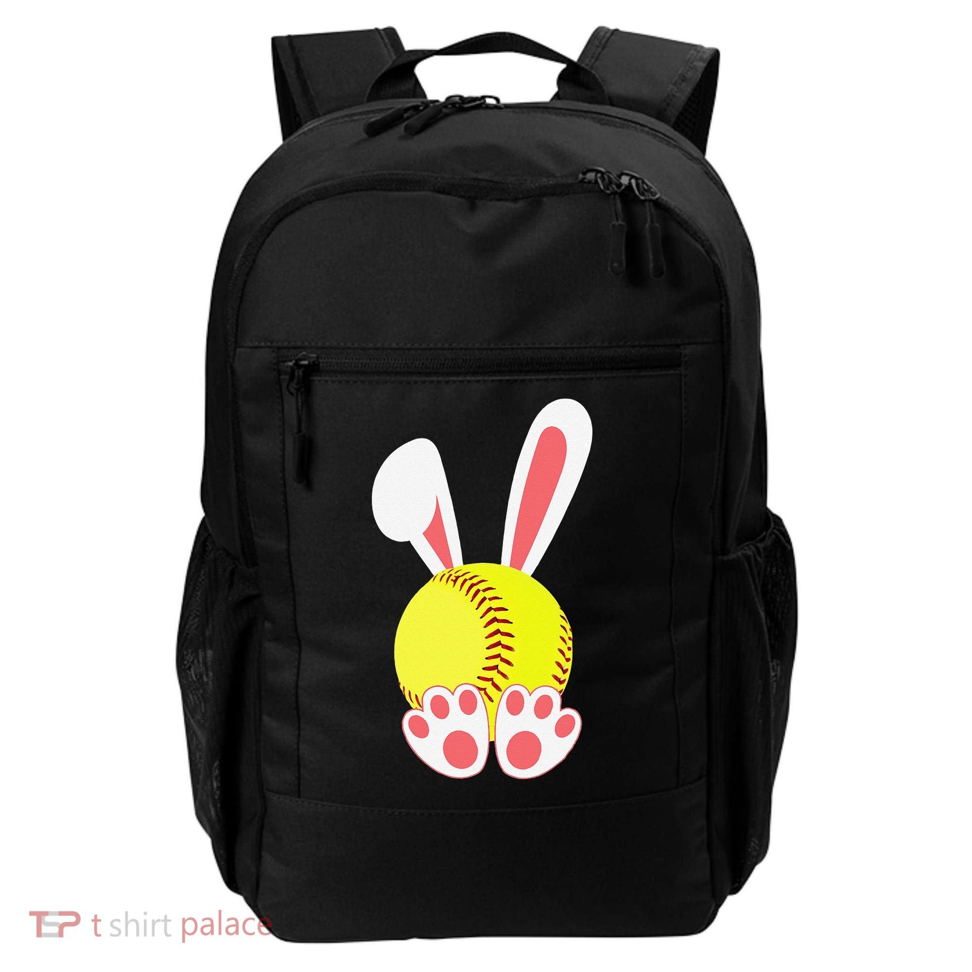Softball Easter Bunny For Funny Backpack