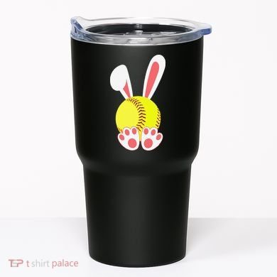 Softball Easter Bunny For Funny Tumbler