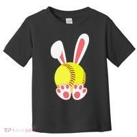 Softball Easter Bunny For Funny Toddler T-Shirt thumb 0