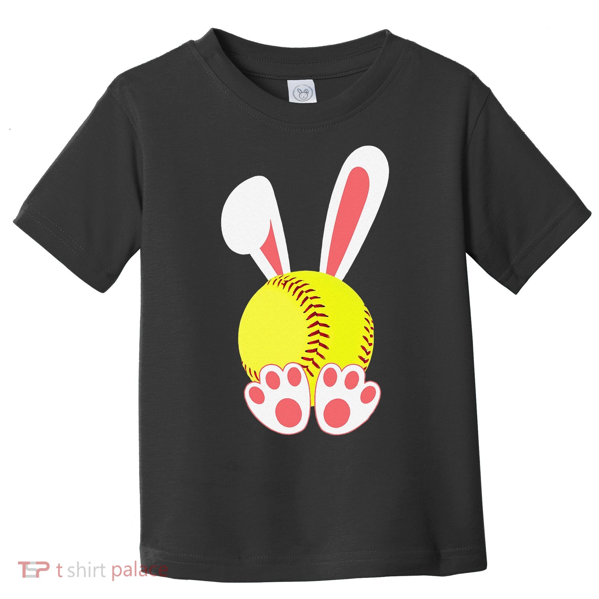 Softball Easter Bunny For Funny Toddler T-Shirt