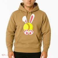 Softball Easter Bunny For Funny Hoodie thumb 2