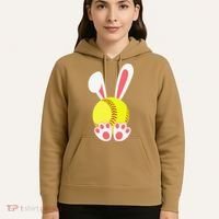 Softball Easter Bunny For Funny Hoodie thumb 5