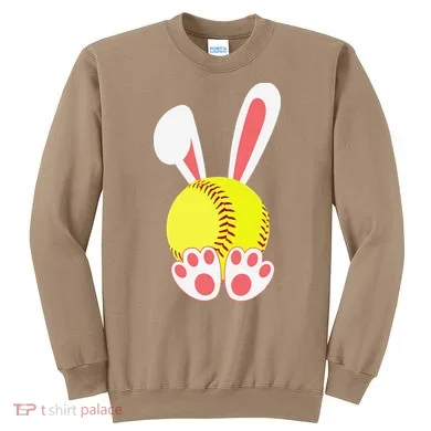 Softball Easter Bunny For Funny Sweatshirt