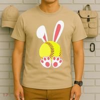 Softball Easter Bunny For Funny T-Shirt thumb 6