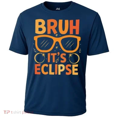 Solar Eclipse Bruh Its Eclipse Cooling Performance Crew T-Shirt