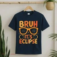 Solar Eclipse Bruh Its Eclipse T-Shirt thumb 2