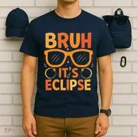 Solar Eclipse Bruh Its Eclipse T-Shirt thumb 6