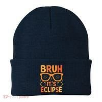 Solar Eclipse Bruh Its Eclipse Beanie thumb 0