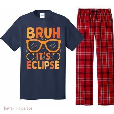 Solar Eclipse Bruh Its Eclipse Pajama Set