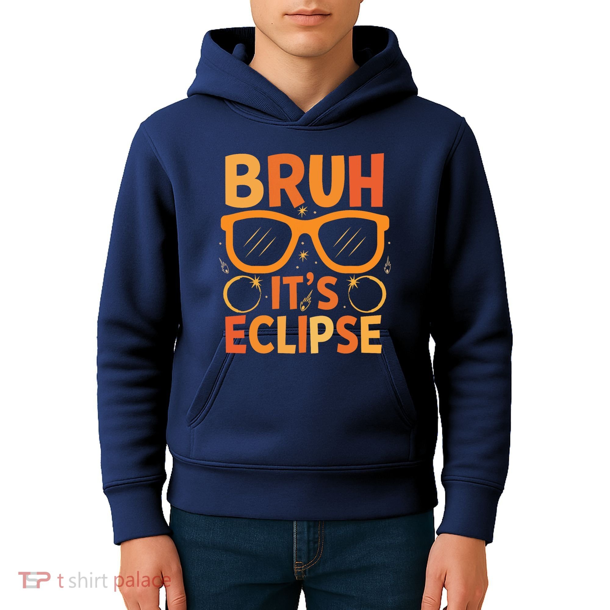 Solar Eclipse Bruh Its Eclipse Kids Hoodie