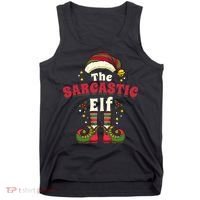 Sarcastic Elf Christmas Matching Family Tank Top thumb 0