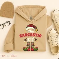 Sarcastic Elf Christmas Matching Family Hoodie thumb 4