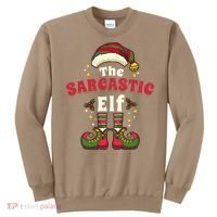 Sarcastic Elf Christmas Matching Family Sweatshirt thumb 0