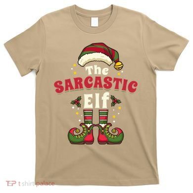 Sarcastic Elf Christmas Matching Family T-Shirt