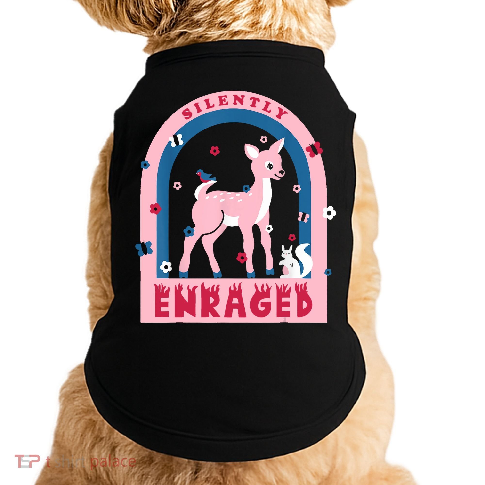 Silently Enraged Christmas Holidays Casual Doggie Tank