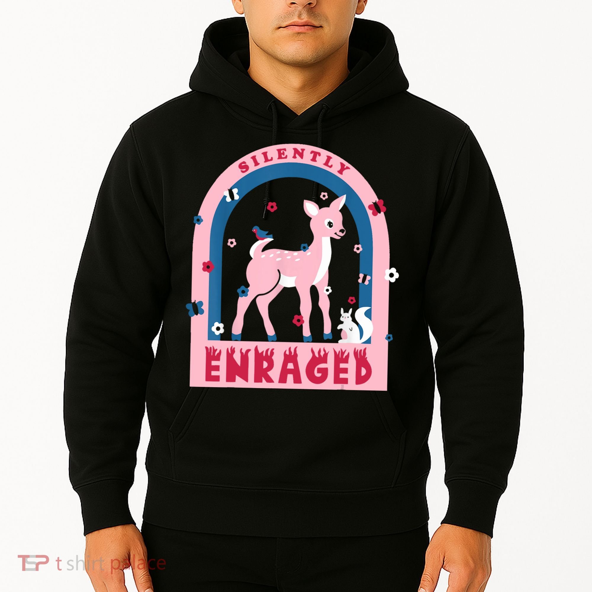 Silently Enraged Christmas Holidays Casual Hoodie