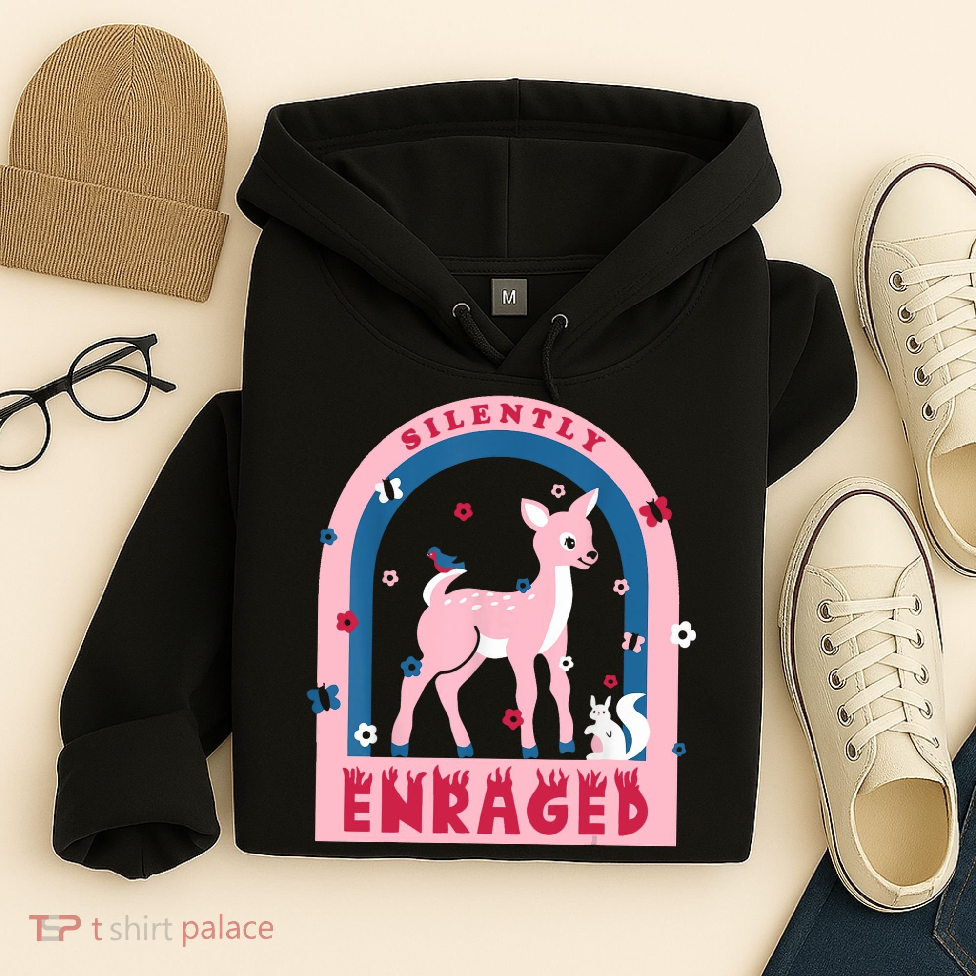 Silently Enraged Christmas Holidays Casual Hoodie