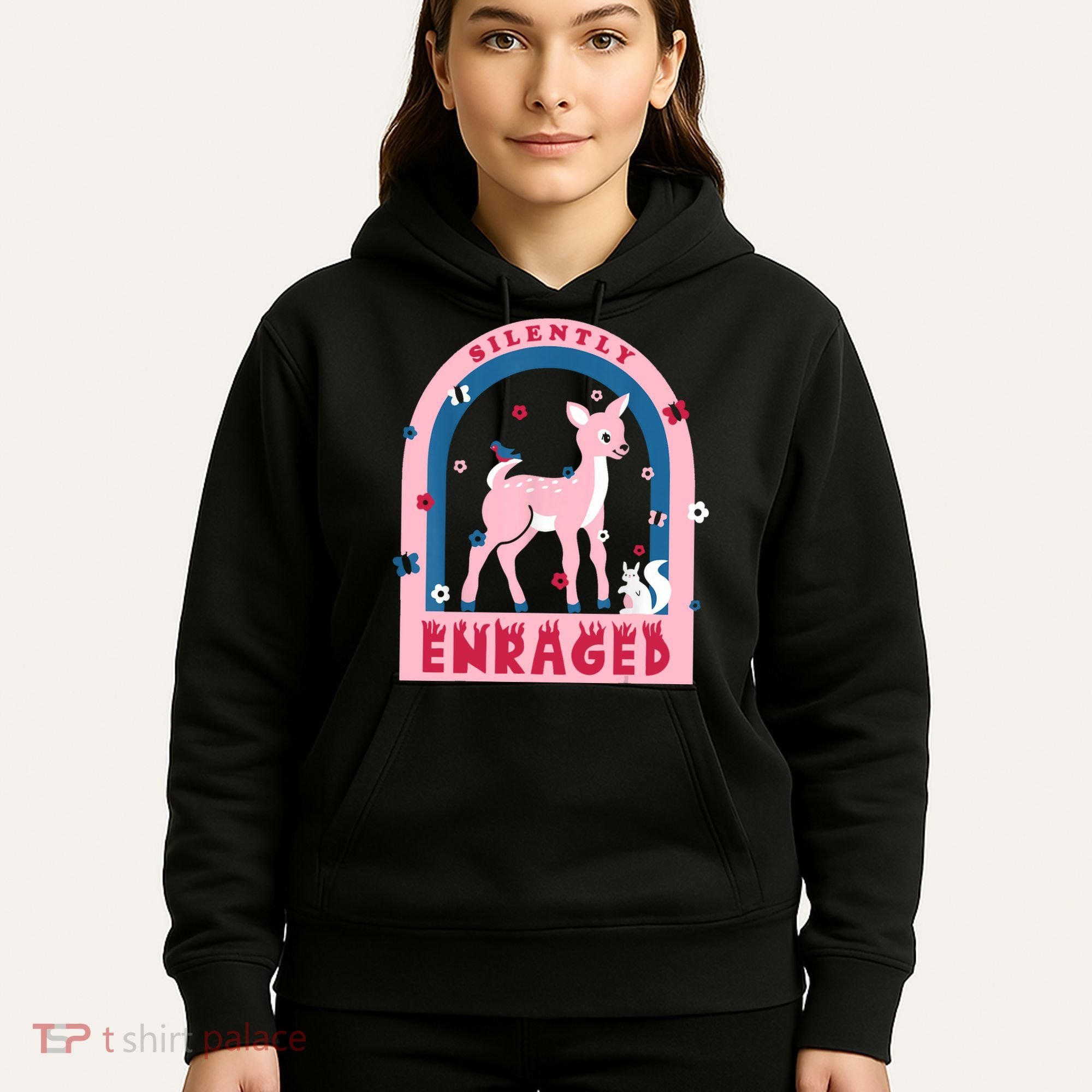 Silently Enraged Christmas Holidays Casual Hoodie