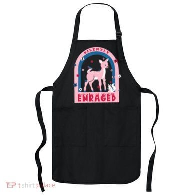 Silently Enraged Christmas Holidays Casual Apron