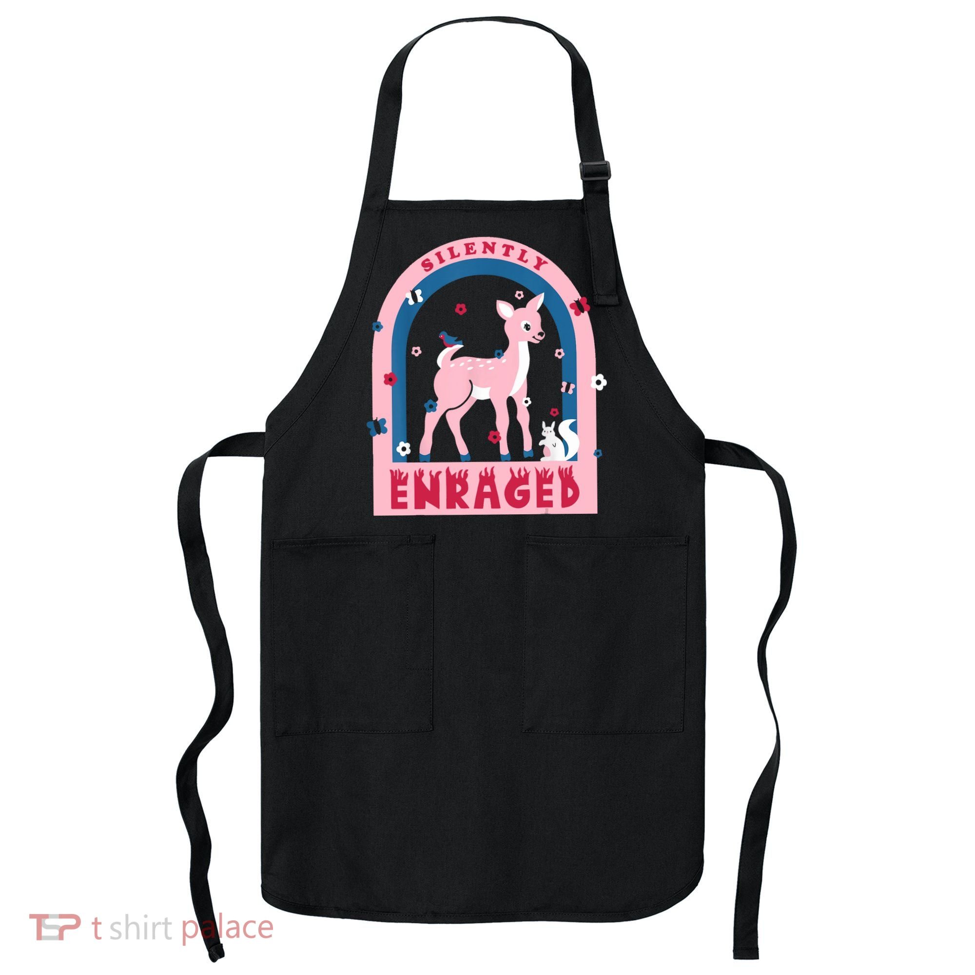 Silently Enraged Christmas Holidays Casual Apron