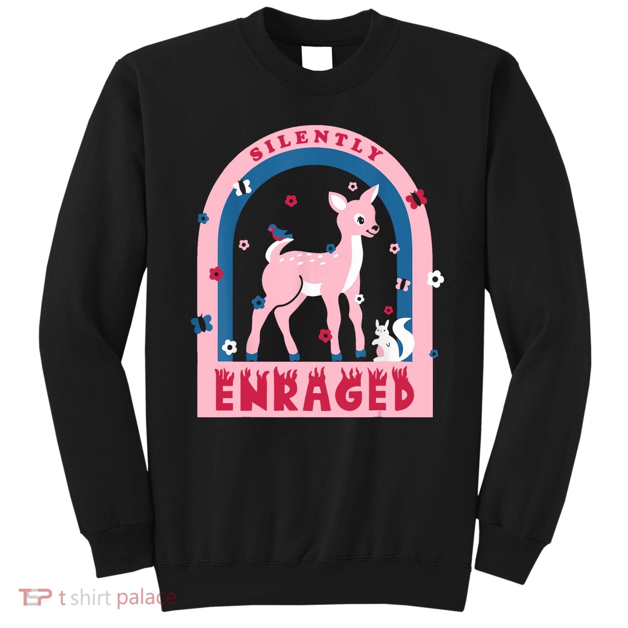 Silently Enraged Christmas Holidays Casual Sweatshirt